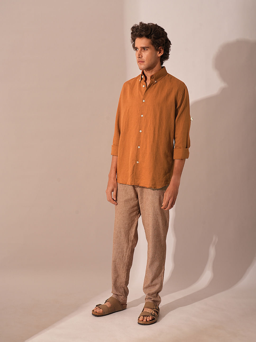 Brown Linen Shirt