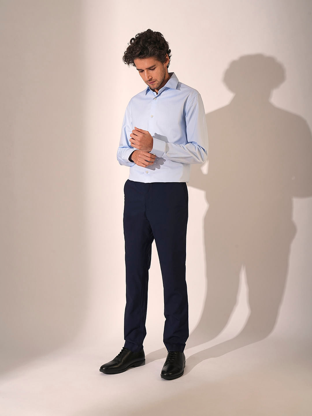 Light Blue Cotton Formal Shirt