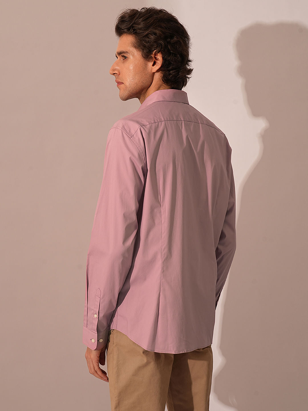 Light Purple Cotton Formal Shirt