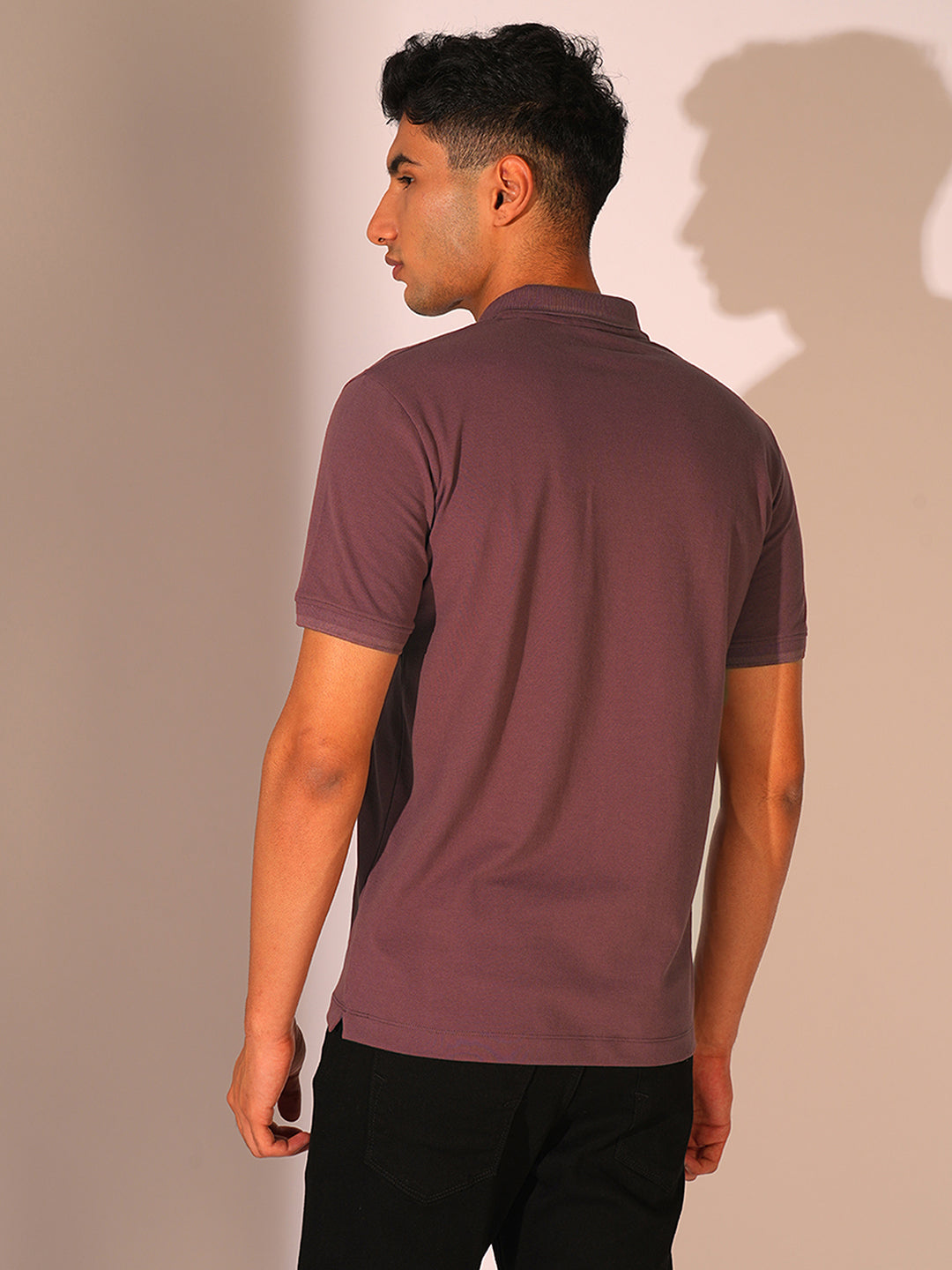Rose Brown Slim Fit Polo