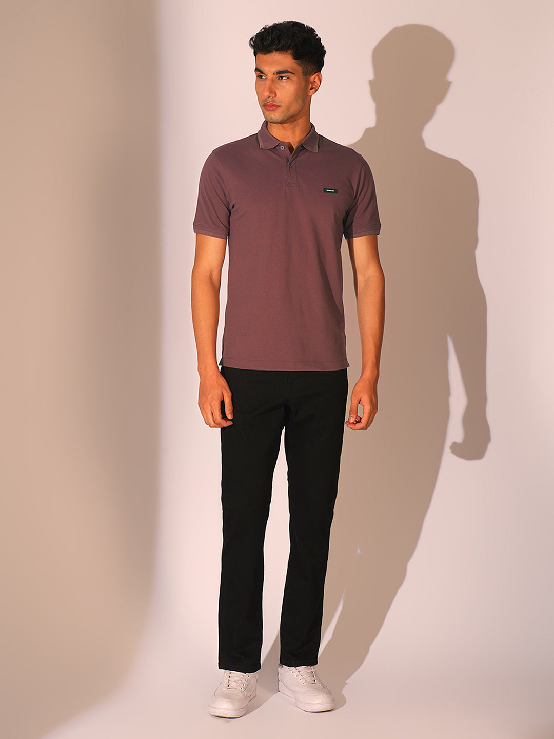 Rose Brown Slim Fit Polo