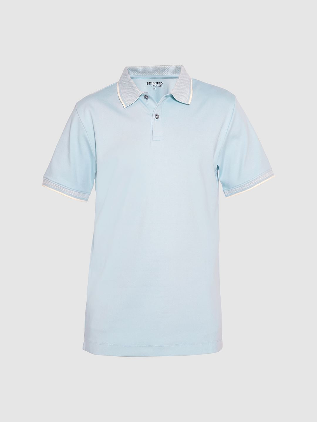Light Blue Cotton Polo