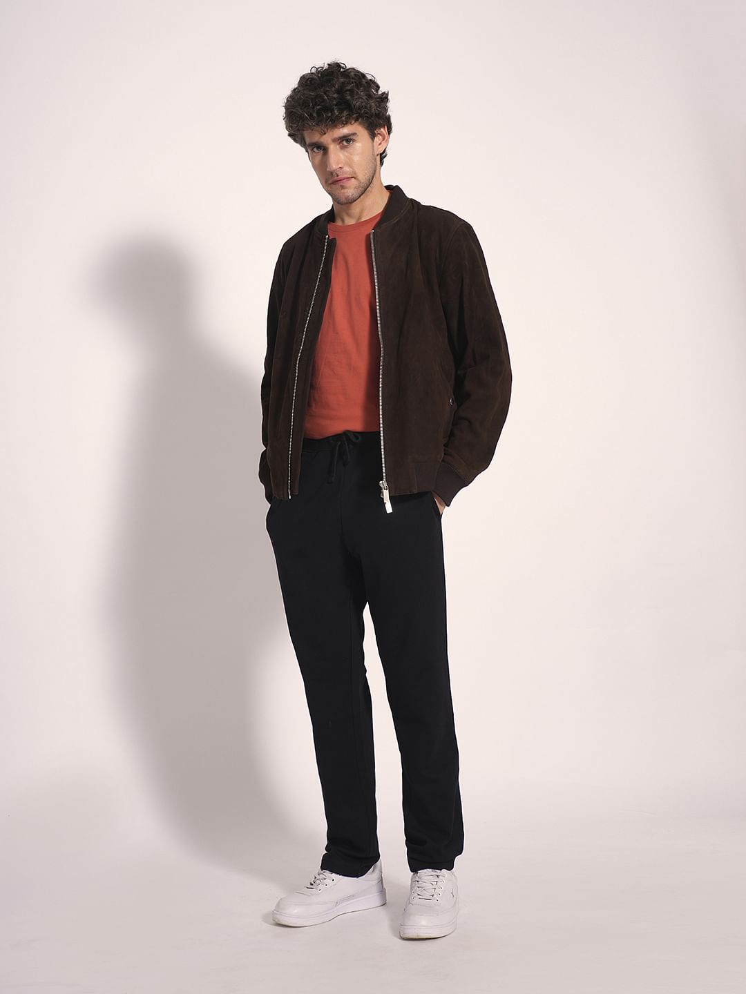 Black Mid Rise Casual Pants