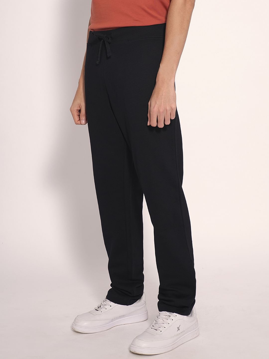 Black Mid Rise Casual Pants