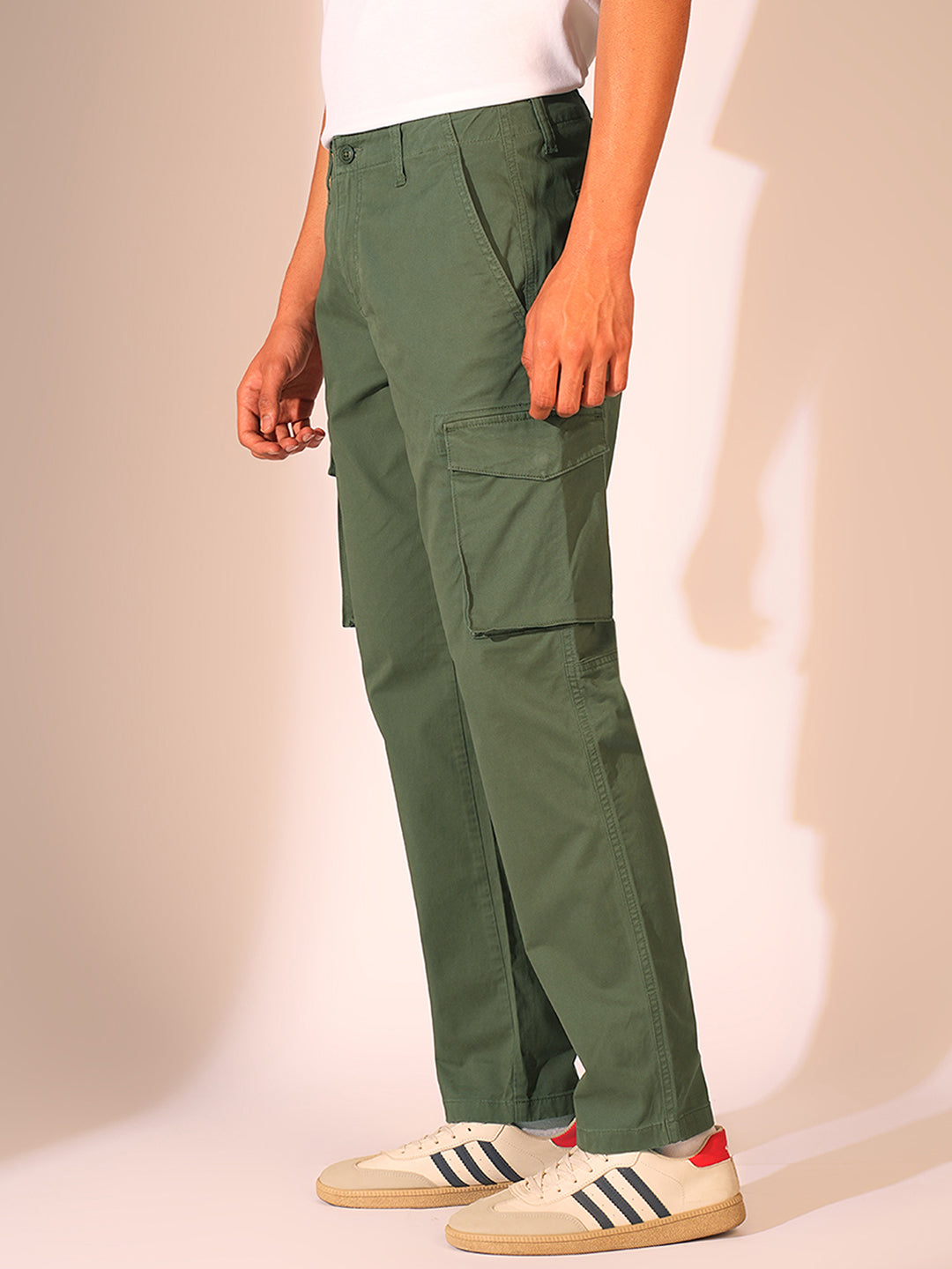 Green Regular Fit Cargo Pant