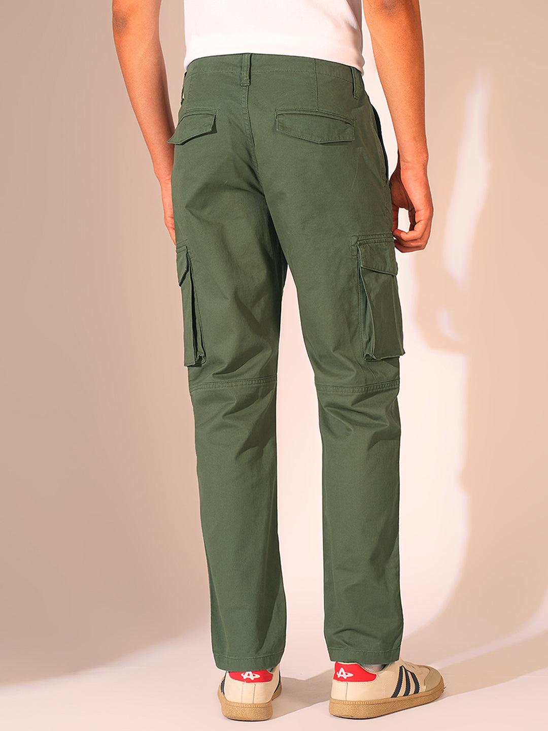 Green Regular Fit Cargo Pant