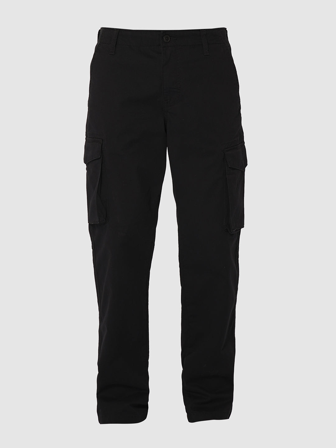 Black Regular Fit Cargo Pant