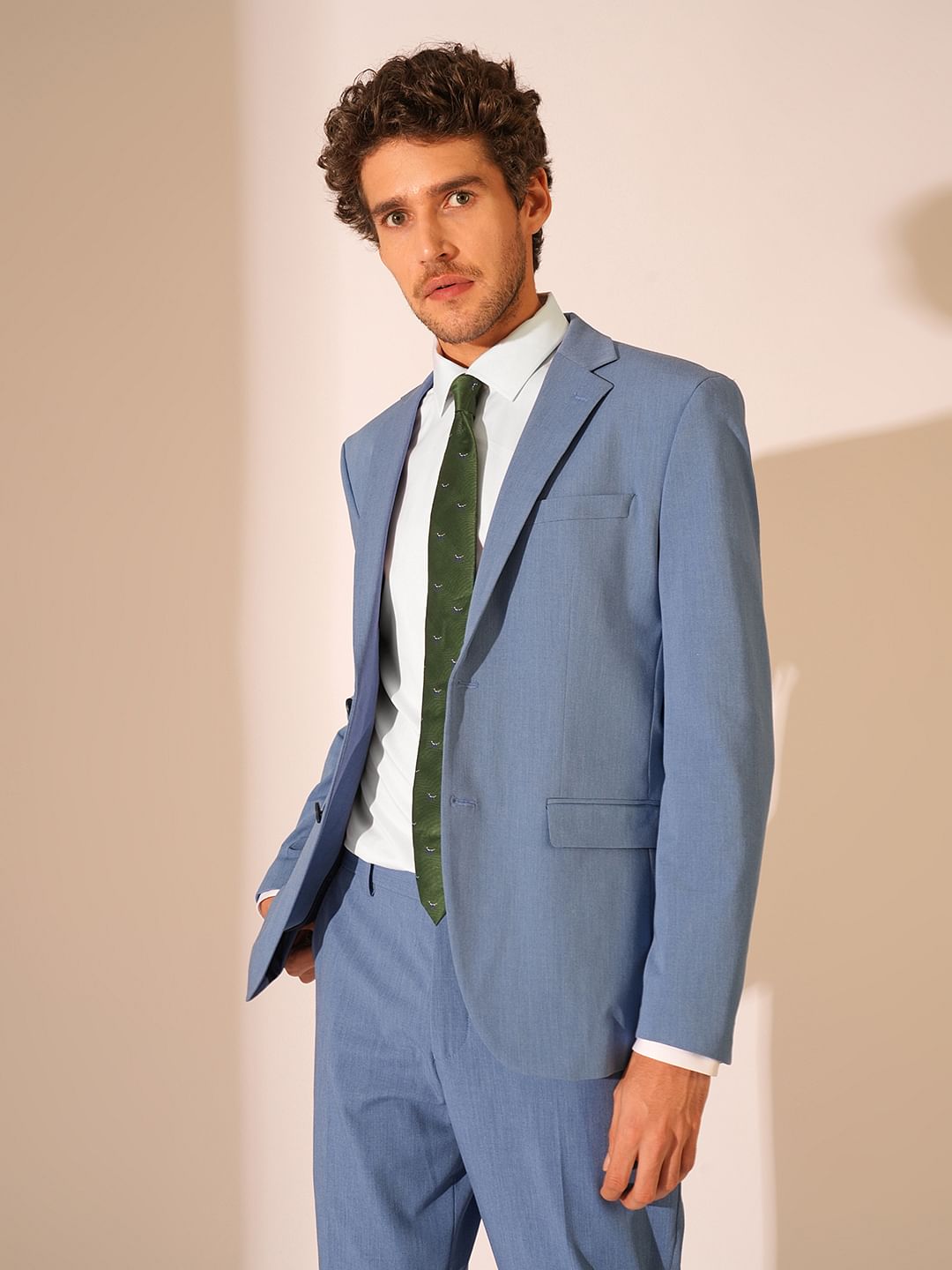 White Cotton Slim Fit Formal Shirt