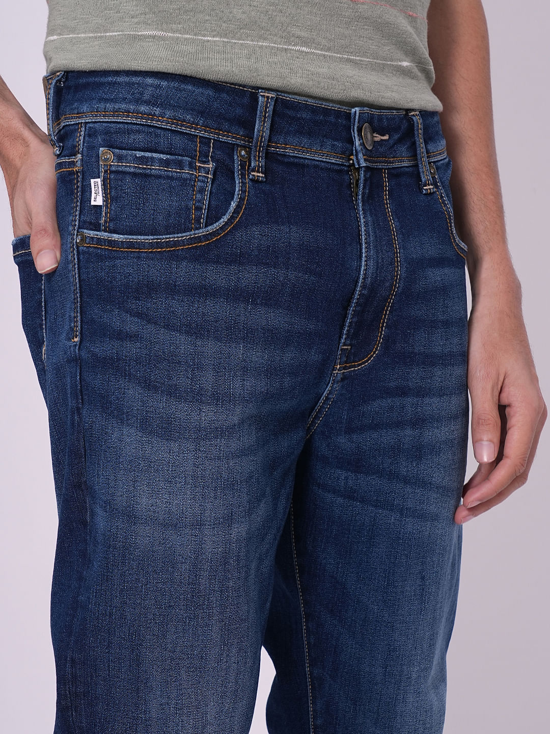 Dark Blue Slim Fit Jeans