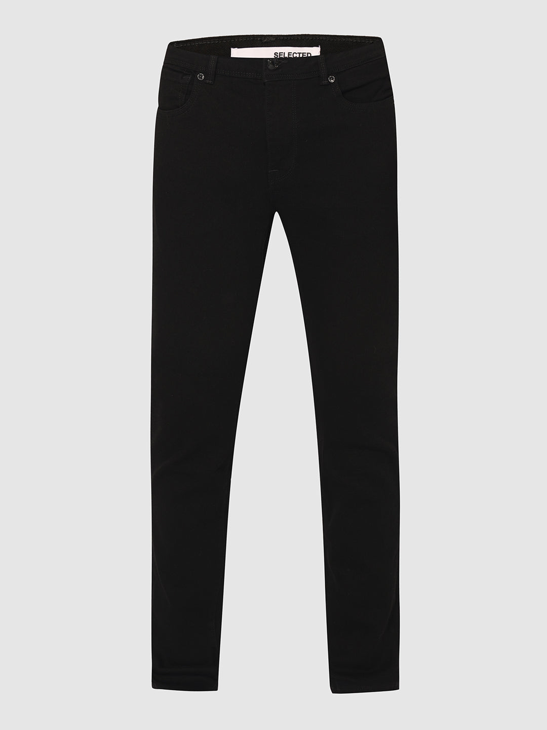 Black Mid Rise Slim Fit Jeans