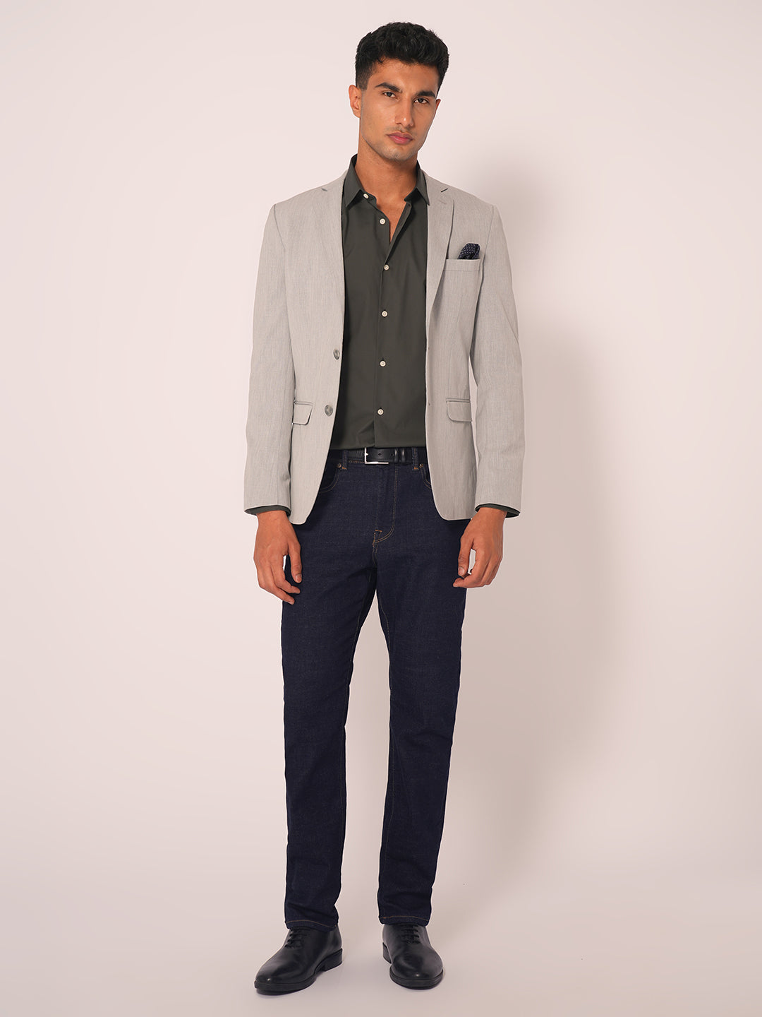 Dark Blue Straight Fit Jeans