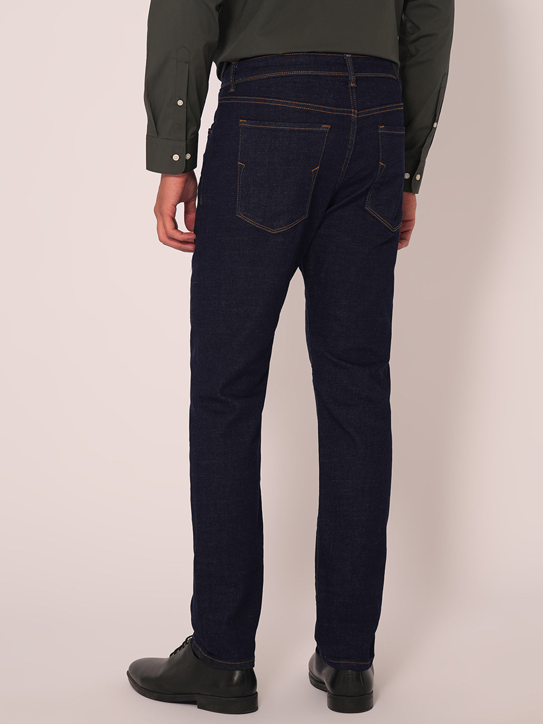 Dark Blue Straight Fit Jeans