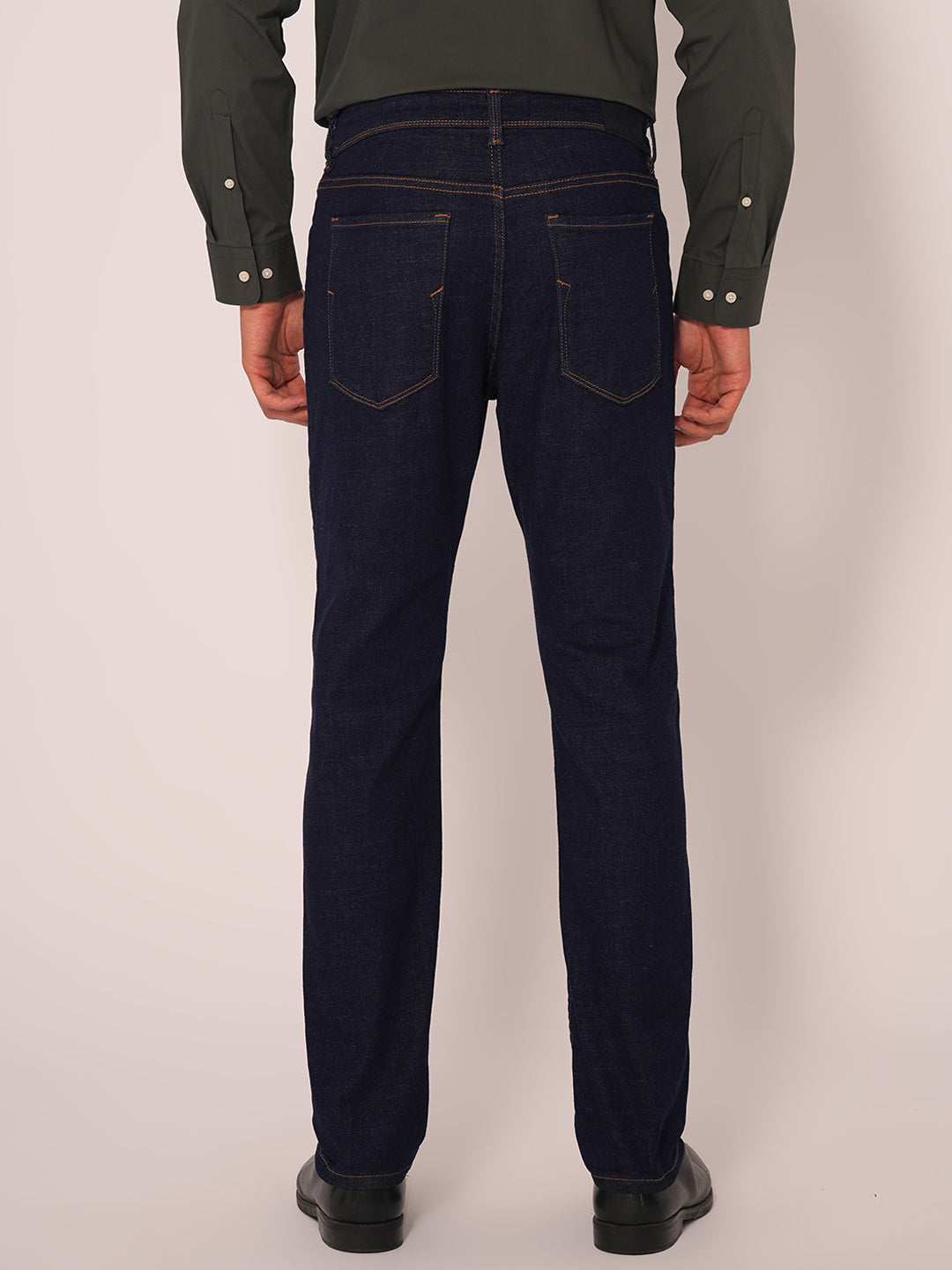 Dark Blue Straight Fit Jeans