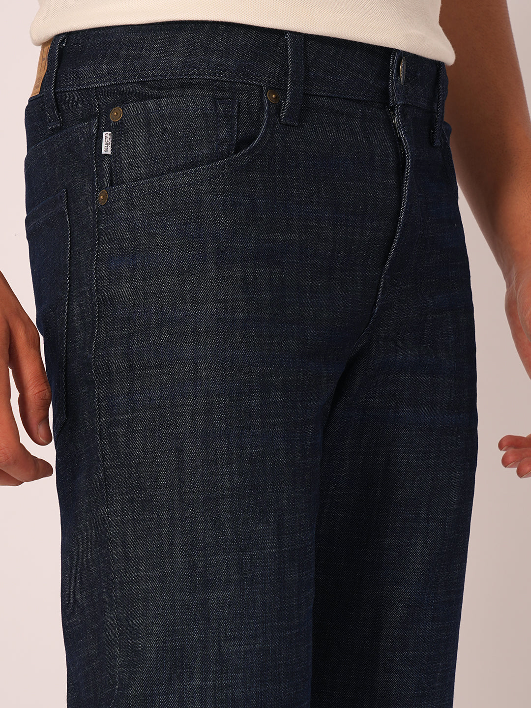 Dark Blue Straight Fit Jeans