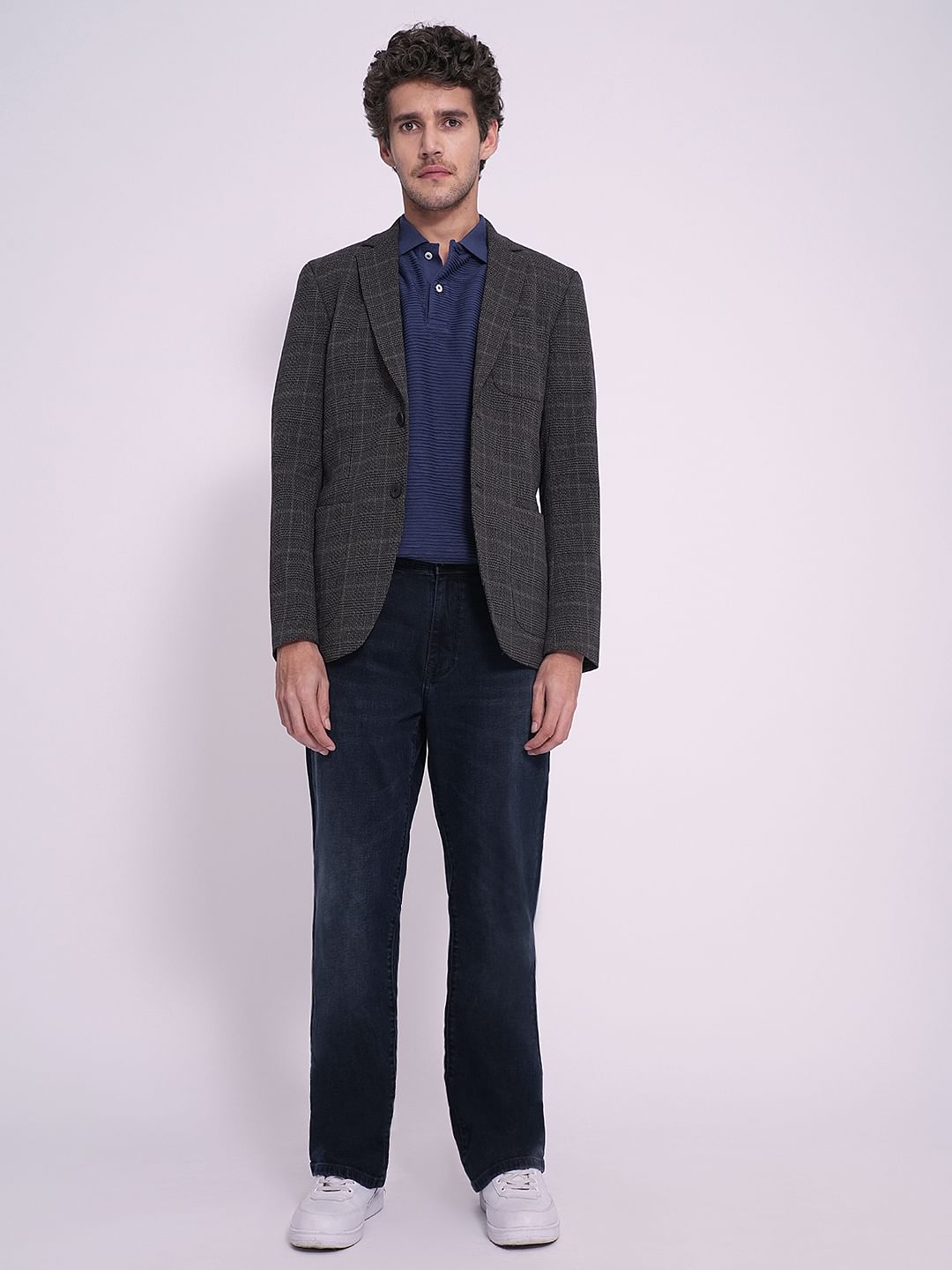 Dark Blue Bootcut Fit Jeans