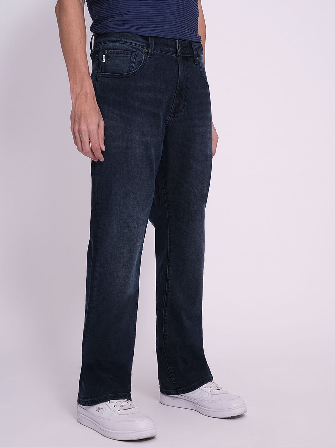 Dark Blue Bootcut Fit Jeans