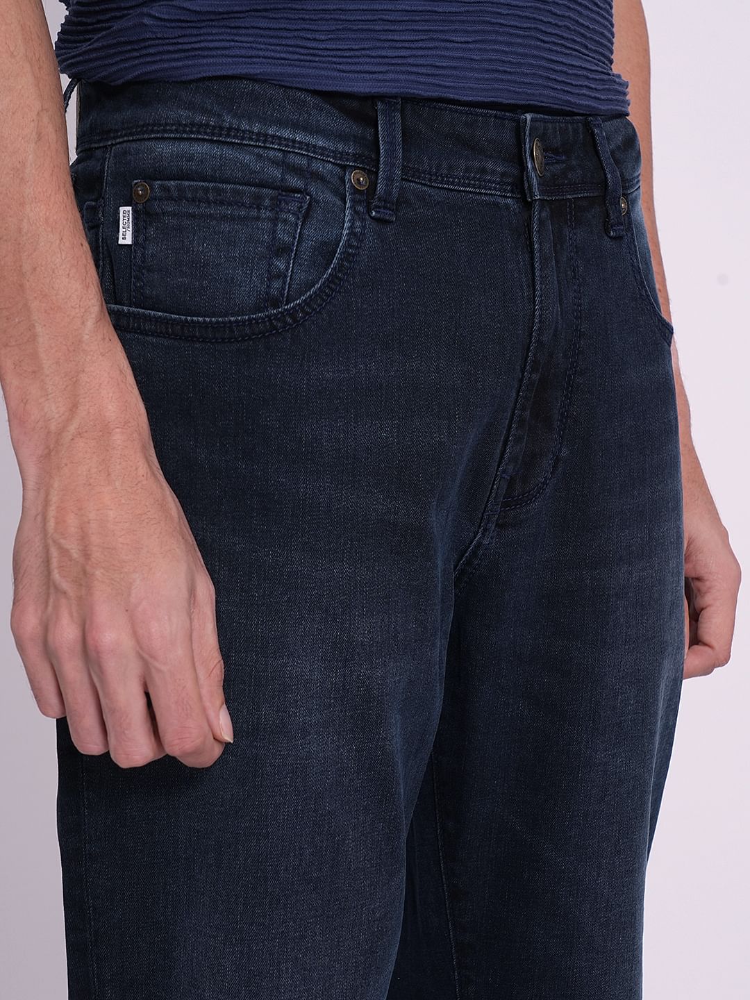 Dark Blue Bootcut Fit Jeans