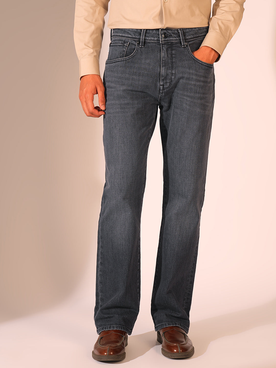 Dark Grey Bootcut Jeans