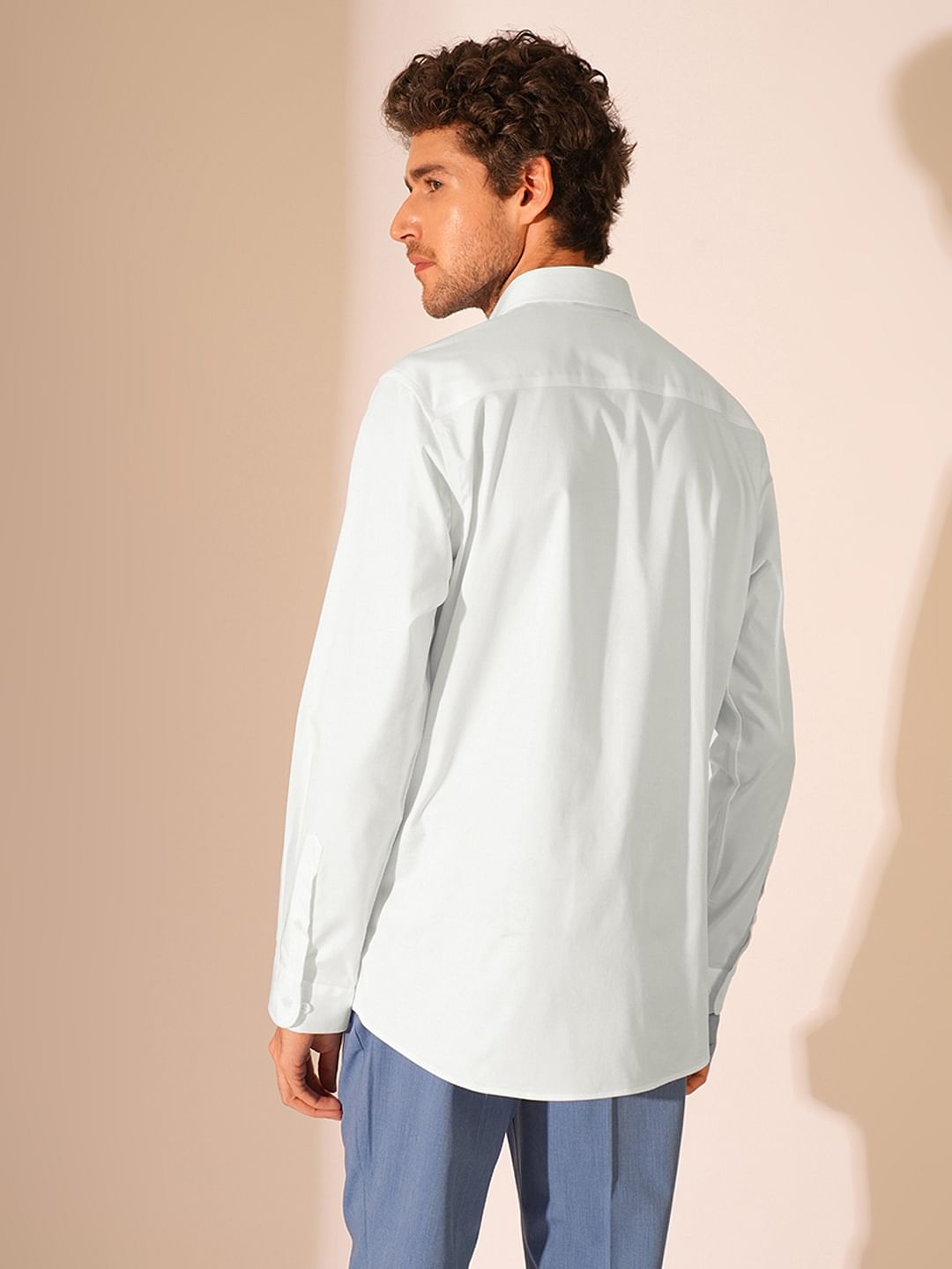White Slim Fit Non Iron Shirt