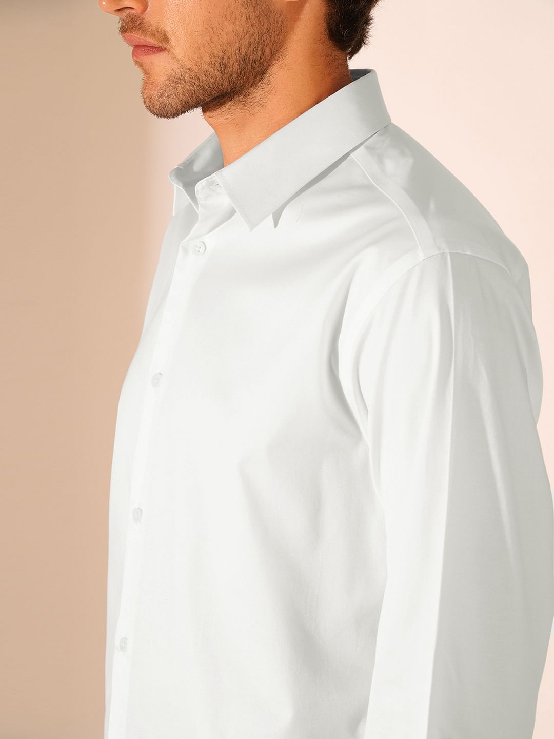 White Slim Fit Non Iron Shirt
