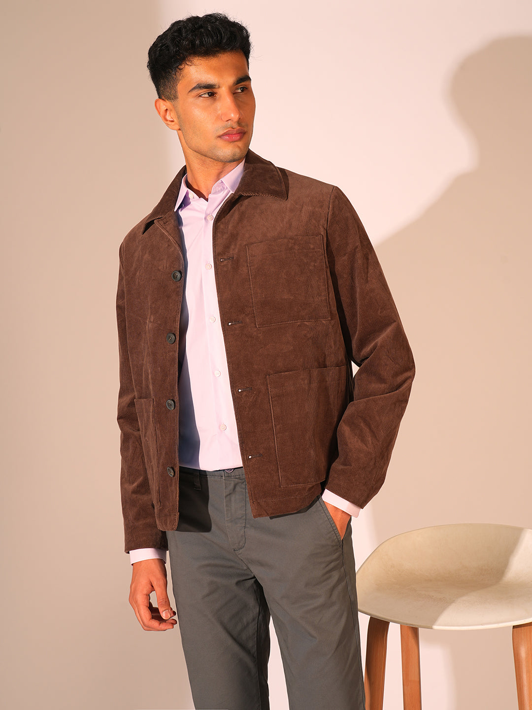 Lilac Slim Fit Formal Shirt