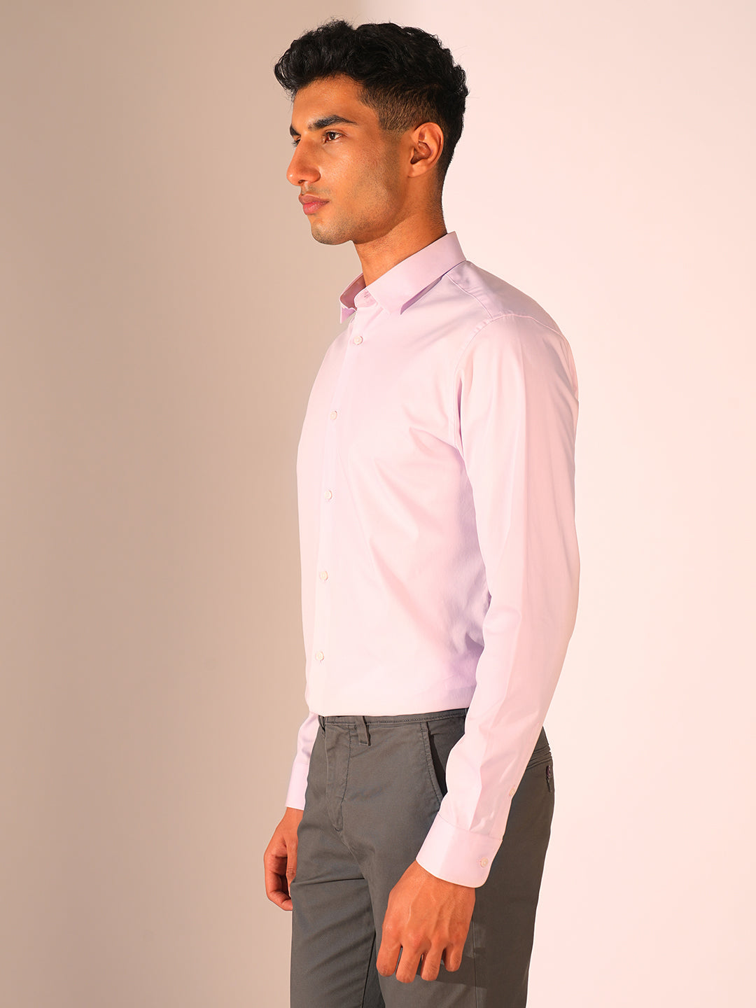 Lilac Slim Fit Formal Shirt