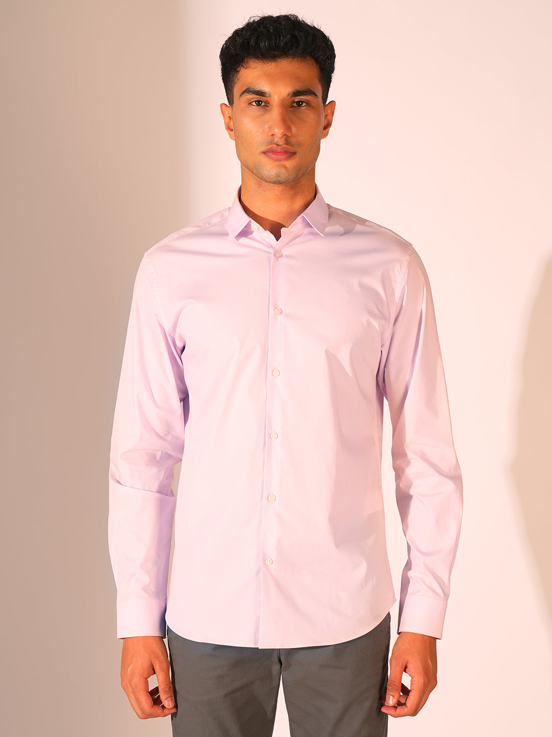 Lilac Slim Fit Formal Shirt