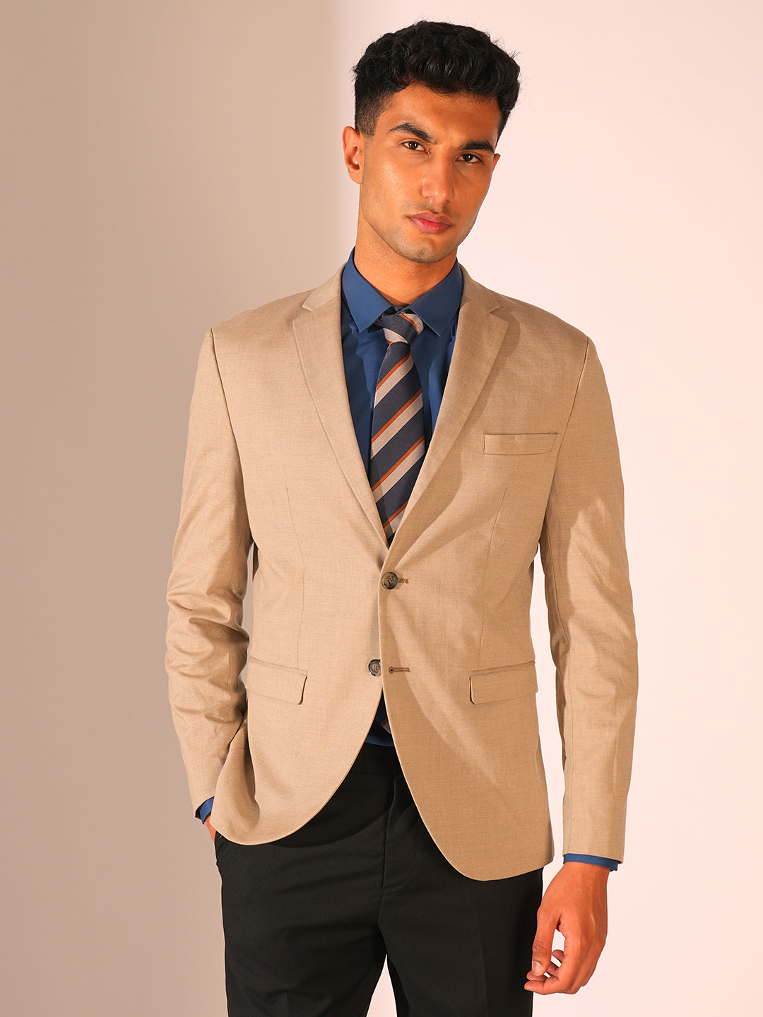 Dark Blue Slim Fit Formal Shirt