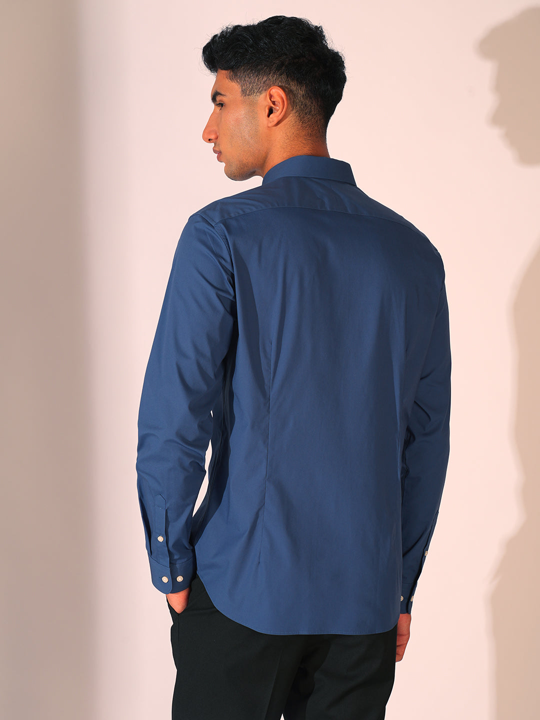 Dark Blue Slim Fit Formal Shirt