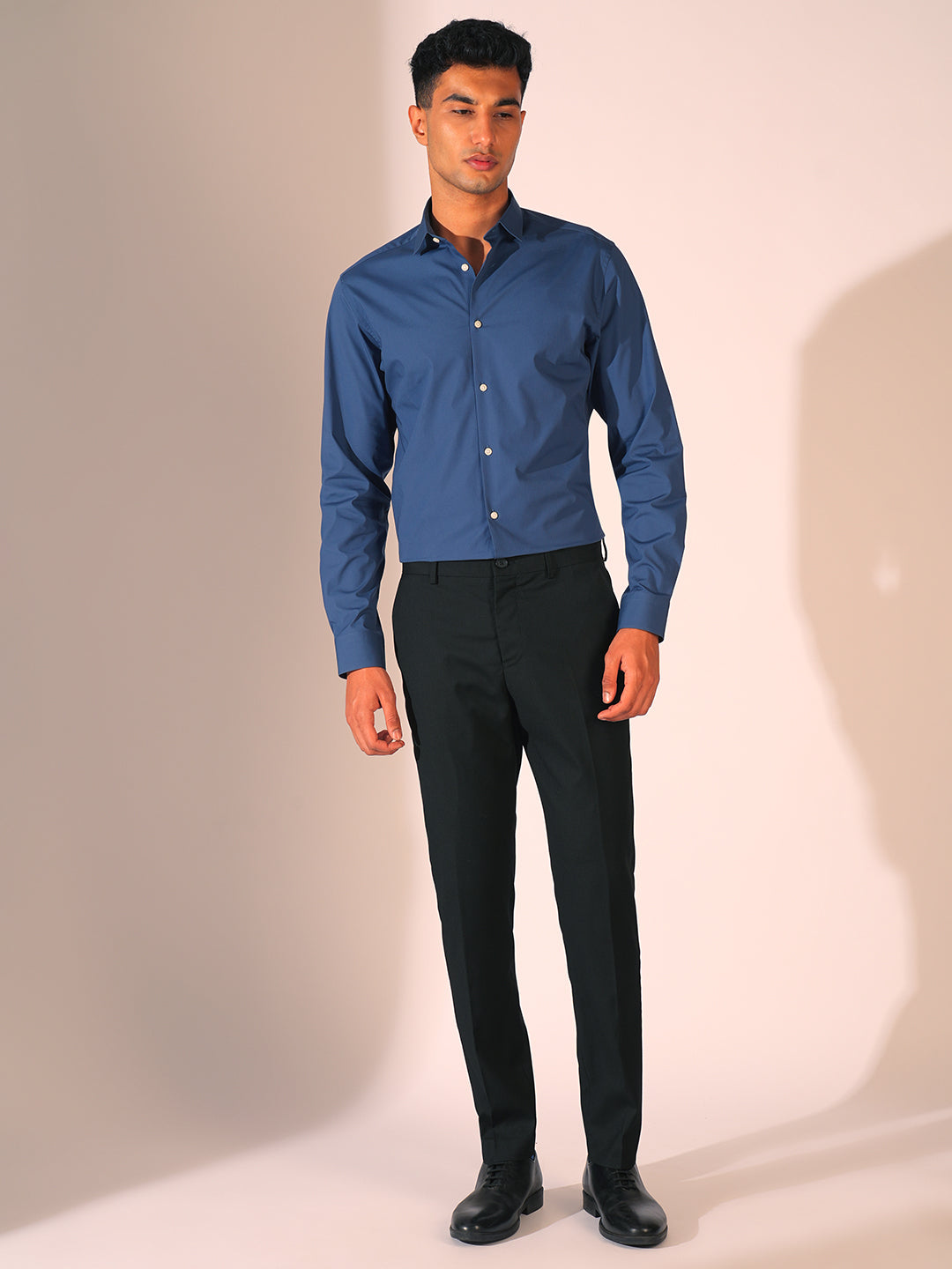 Dark Blue Slim Fit Formal Shirt