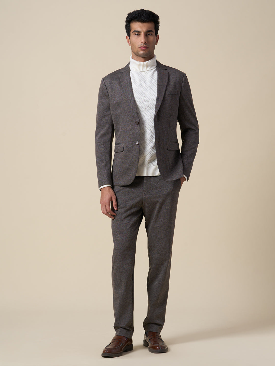 Suit-Set Tailored Jersey Trousers