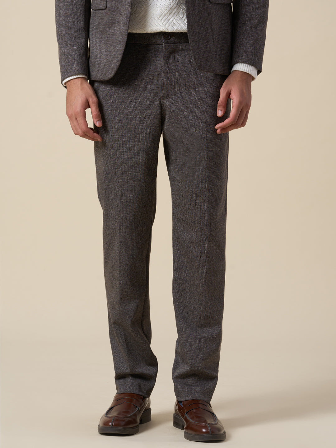Suit-Set Tailored Jersey Trousers