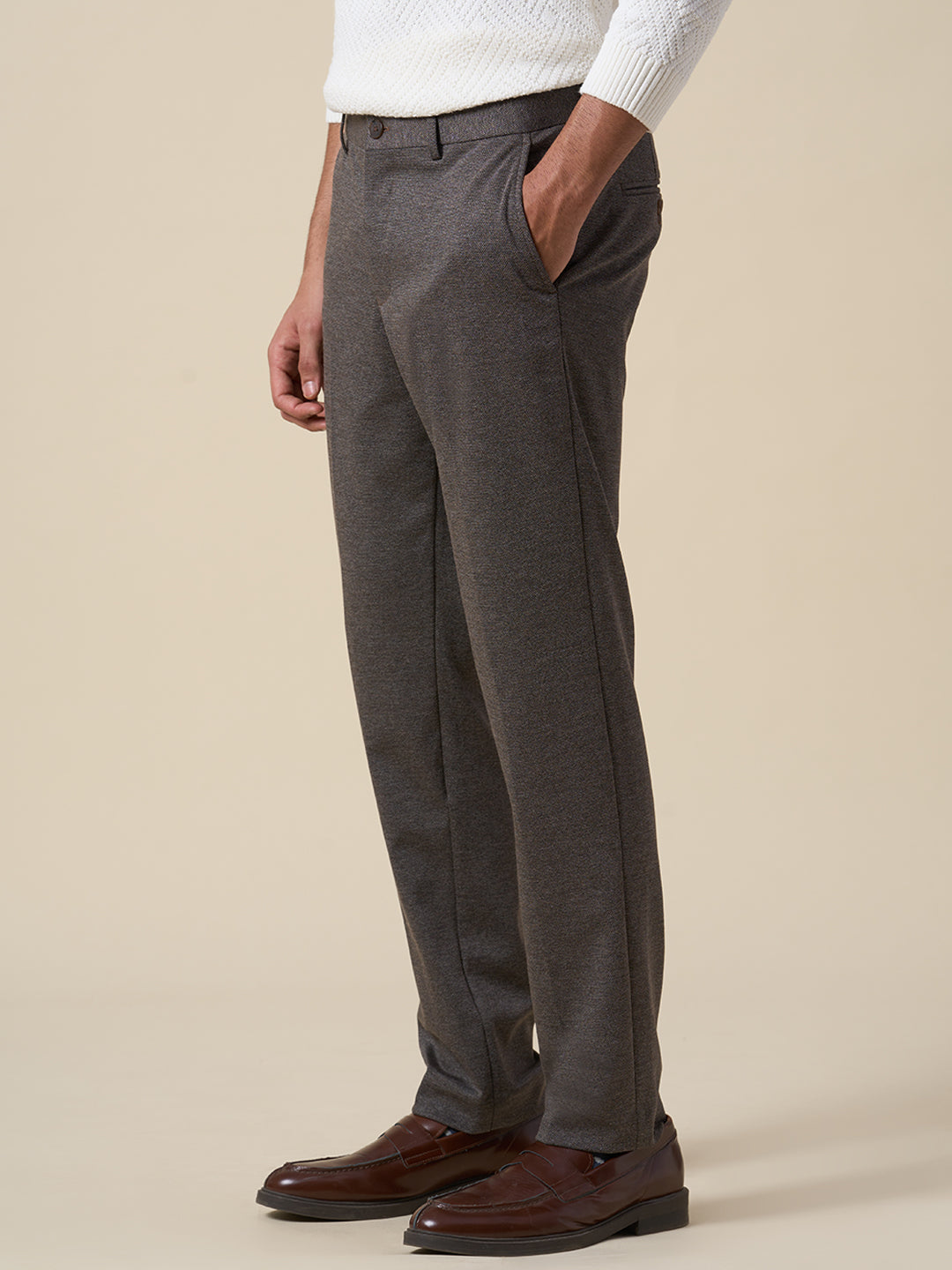 Suit-Set Tailored Jersey Trousers