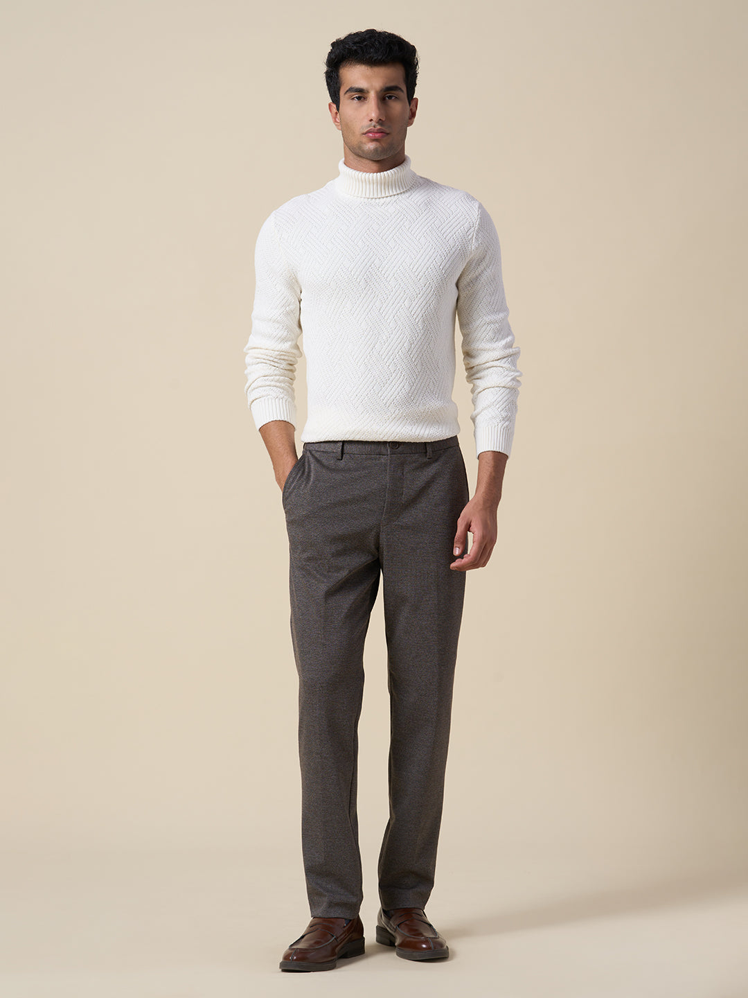 Suit-Set Tailored Jersey Trousers