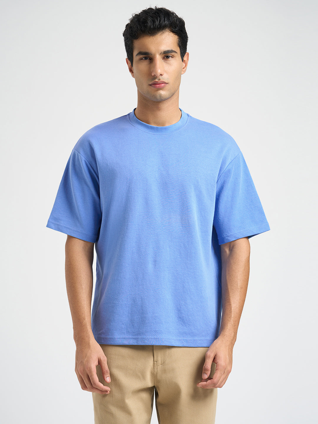 O-Neck Loose Fit T-shirt - Blue