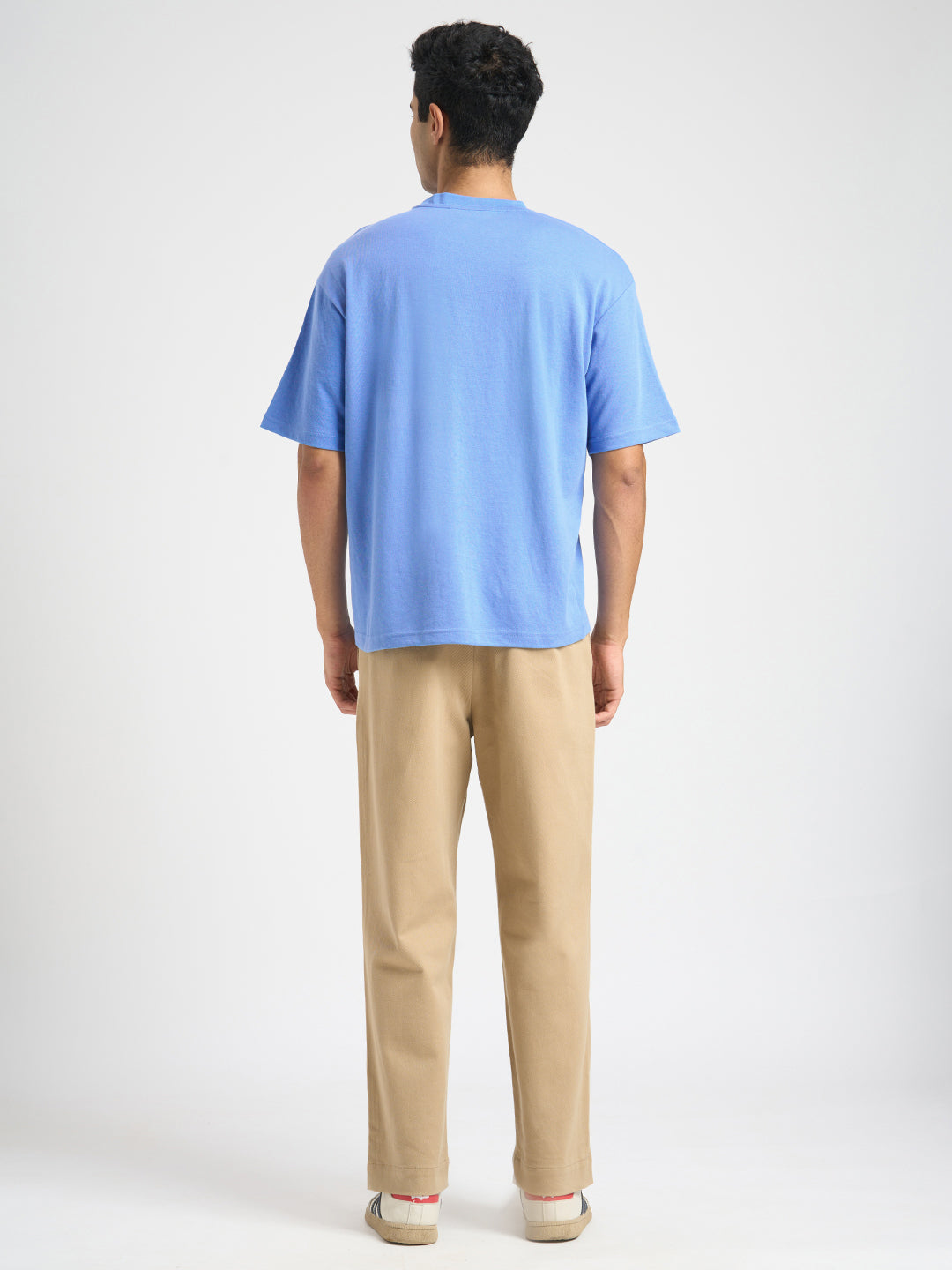 O-Neck Loose Fit T-shirt - Blue
