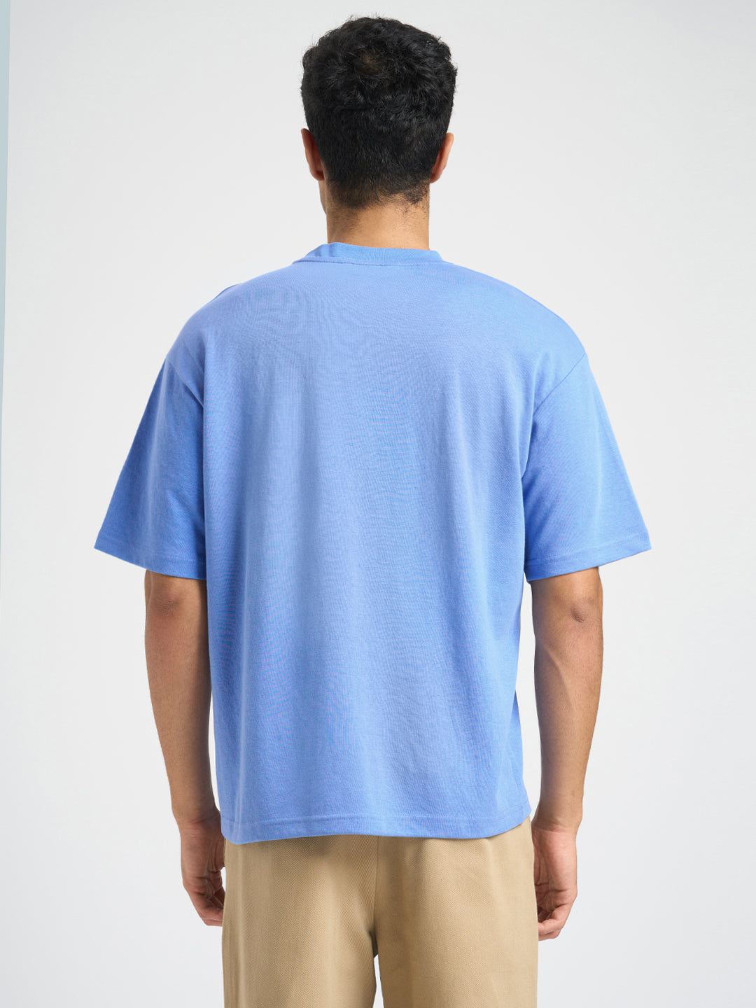 O-Neck Loose Fit T-shirt - Blue