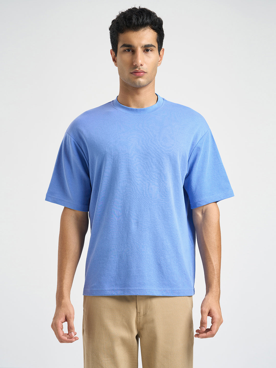 O-Neck Loose Fit T-shirt - Blue