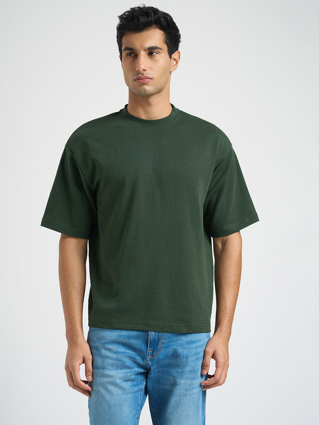O-Neck Loose Fit T-shirt - Green