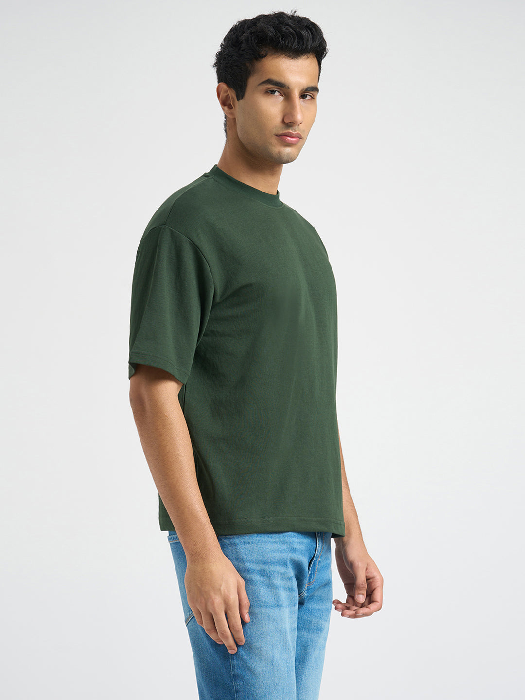 O-Neck Loose Fit T-shirt - Green