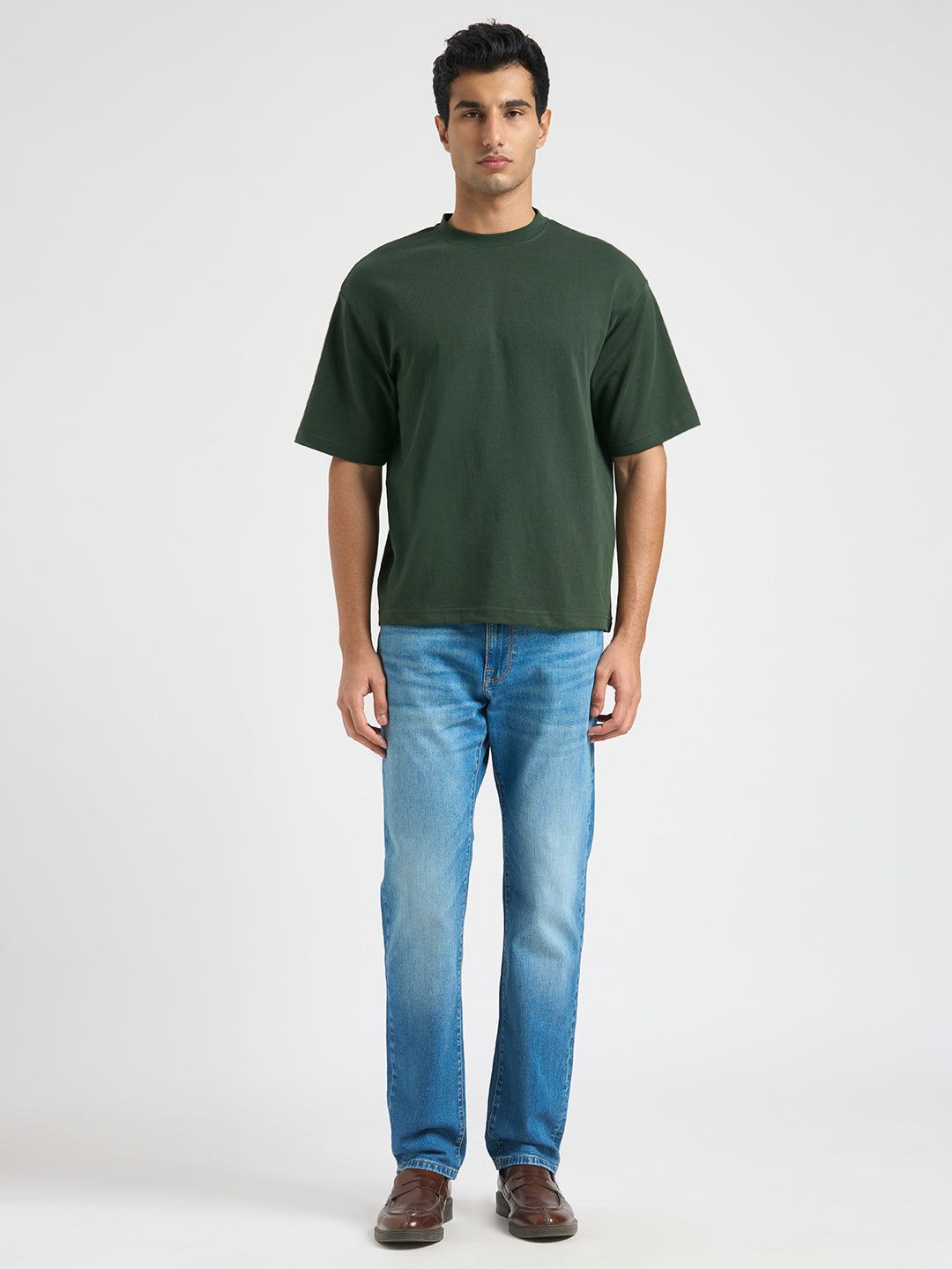 O-Neck Loose Fit T-shirt - Green
