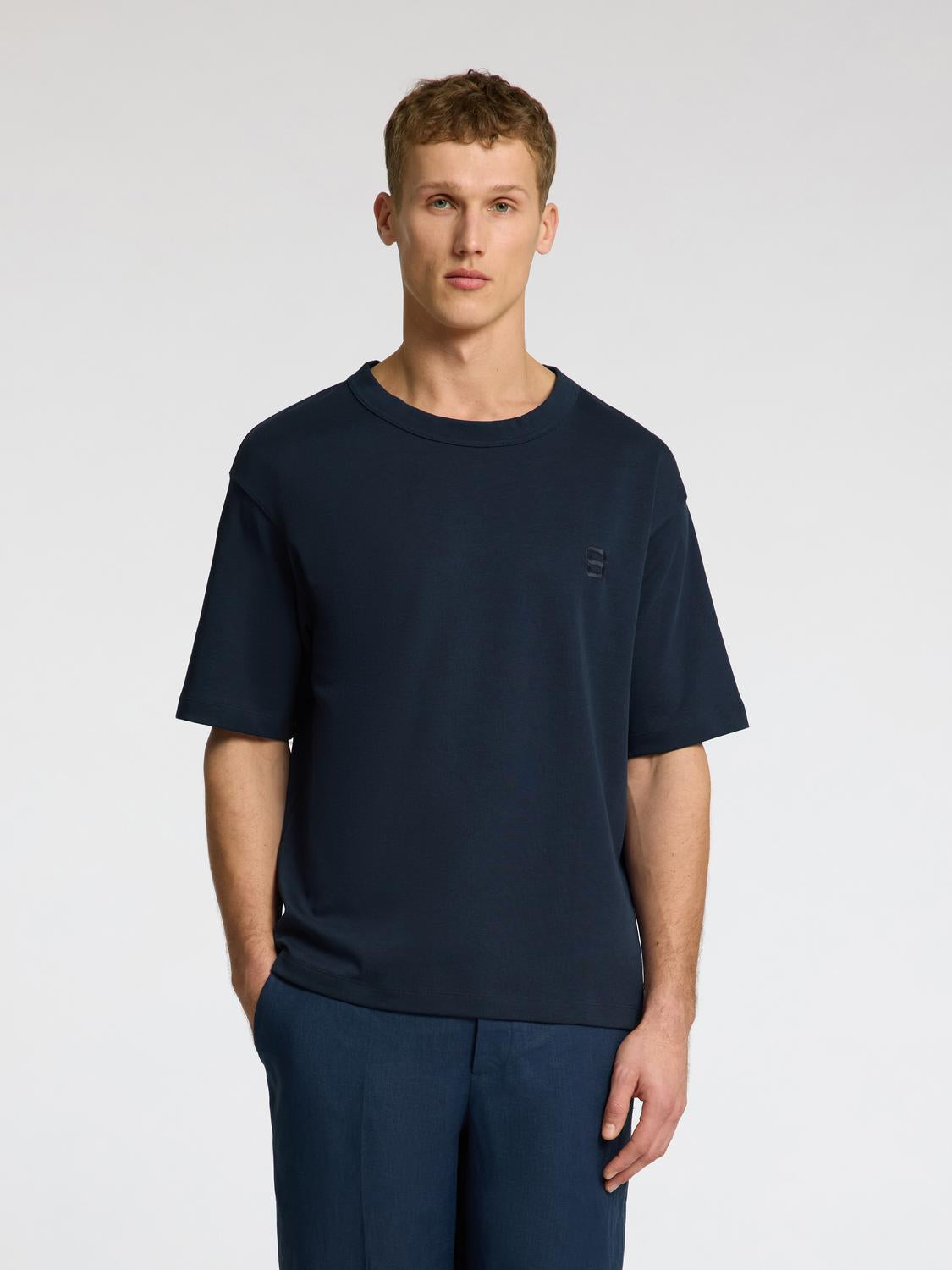 Dark Blue Relaxed Fit T-shirt
