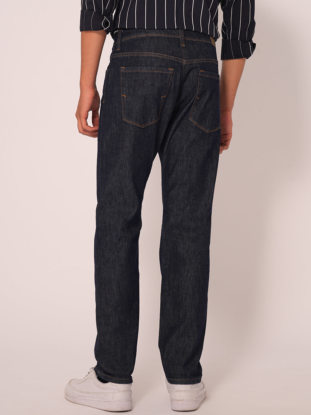 Dark Blue Straight Fit Jeans
