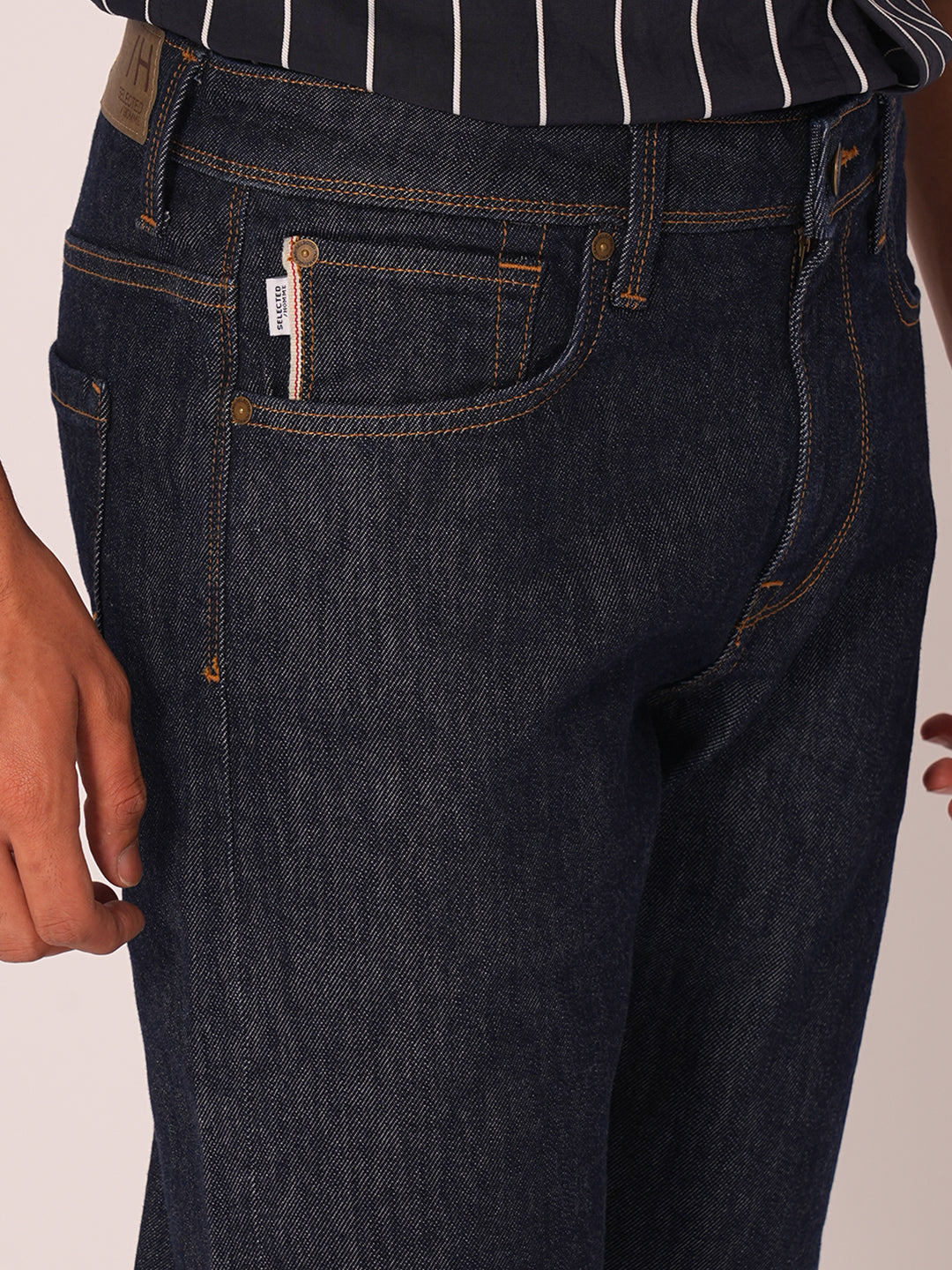 Dark Blue Straight Fit Jeans