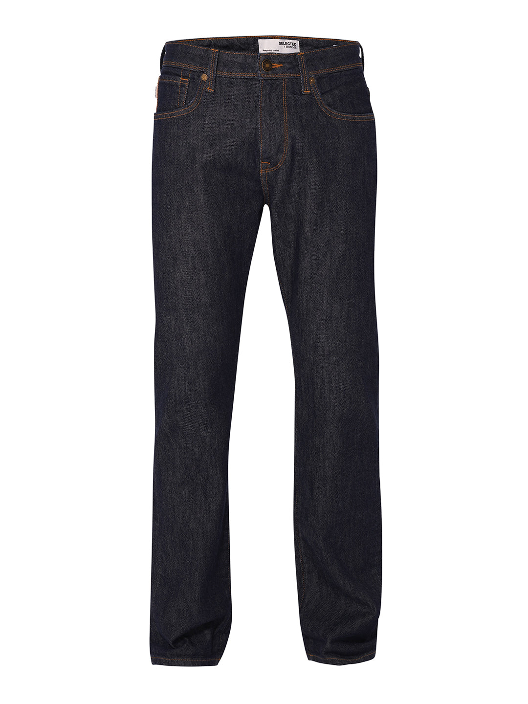 Dark Blue Straight Fit Jeans