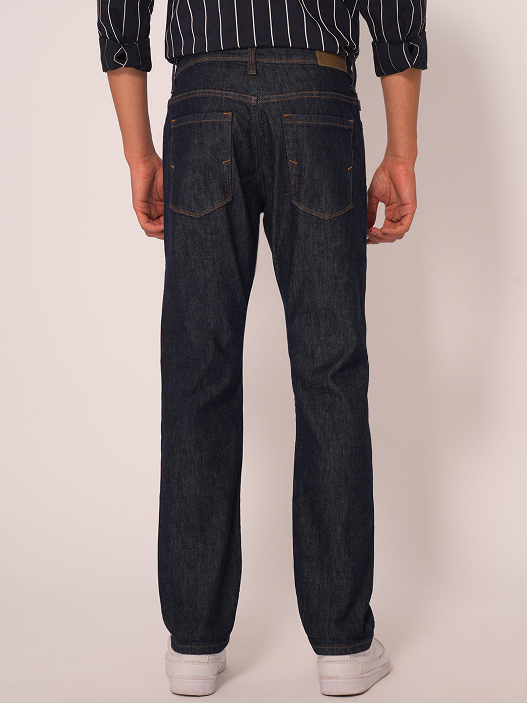 Dark Blue Straight Fit Jeans