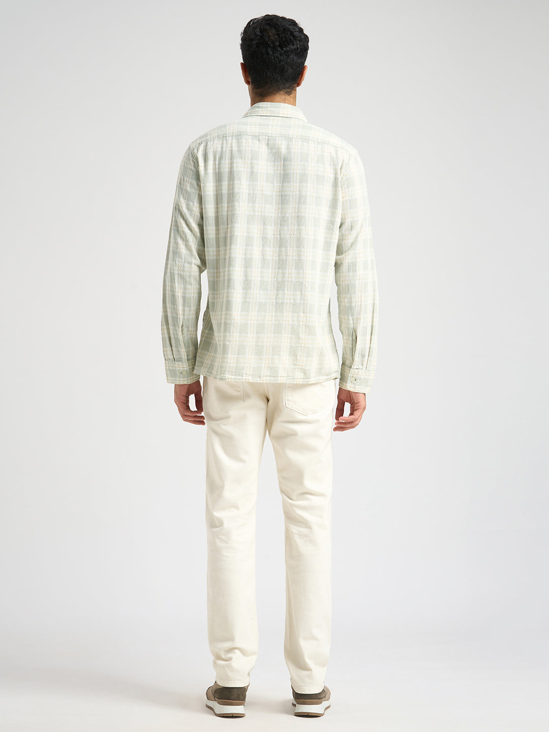 Cotton Check Shirt - Green