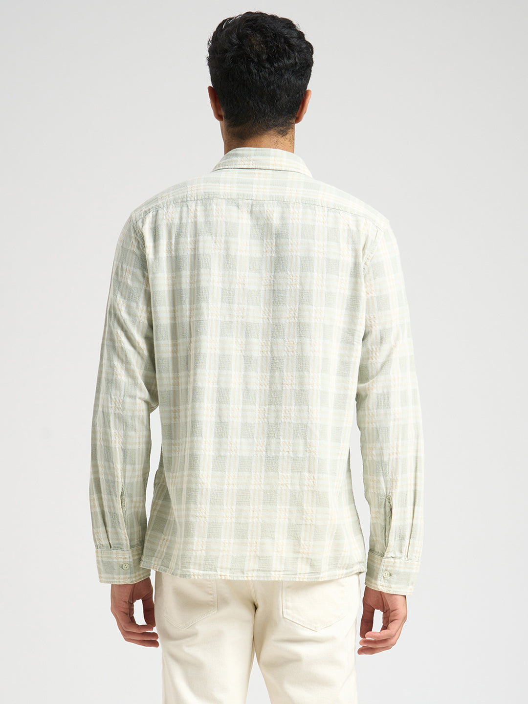 Cotton Check Shirt - Green