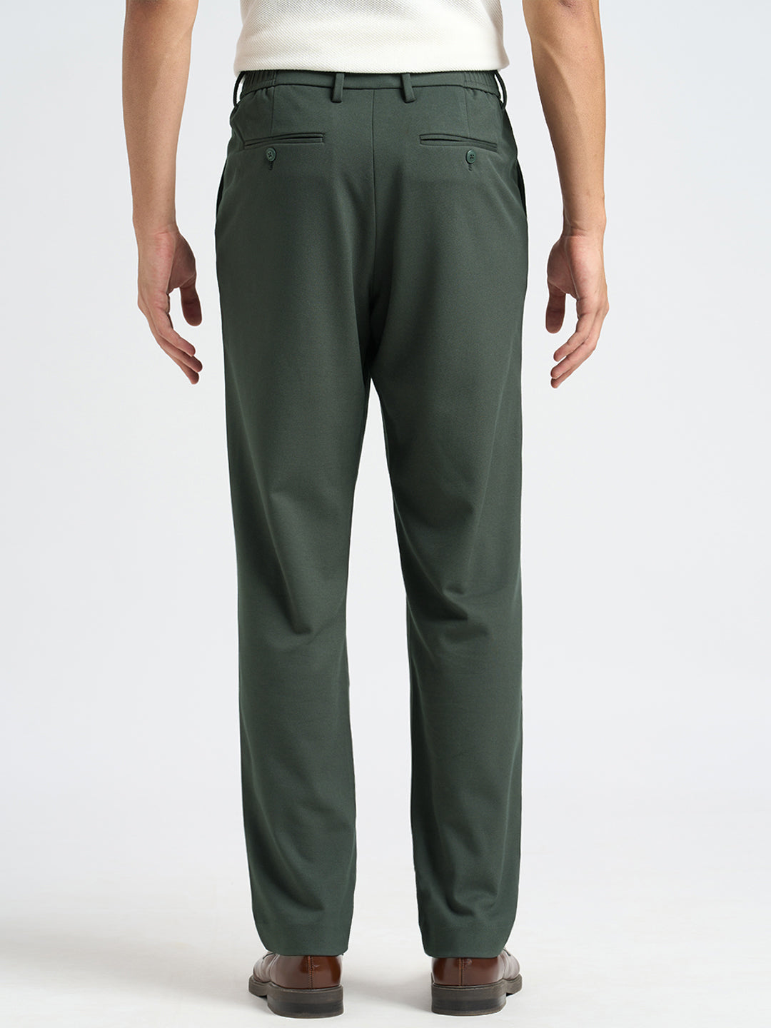 Nylon Blend Regular Fit Pants