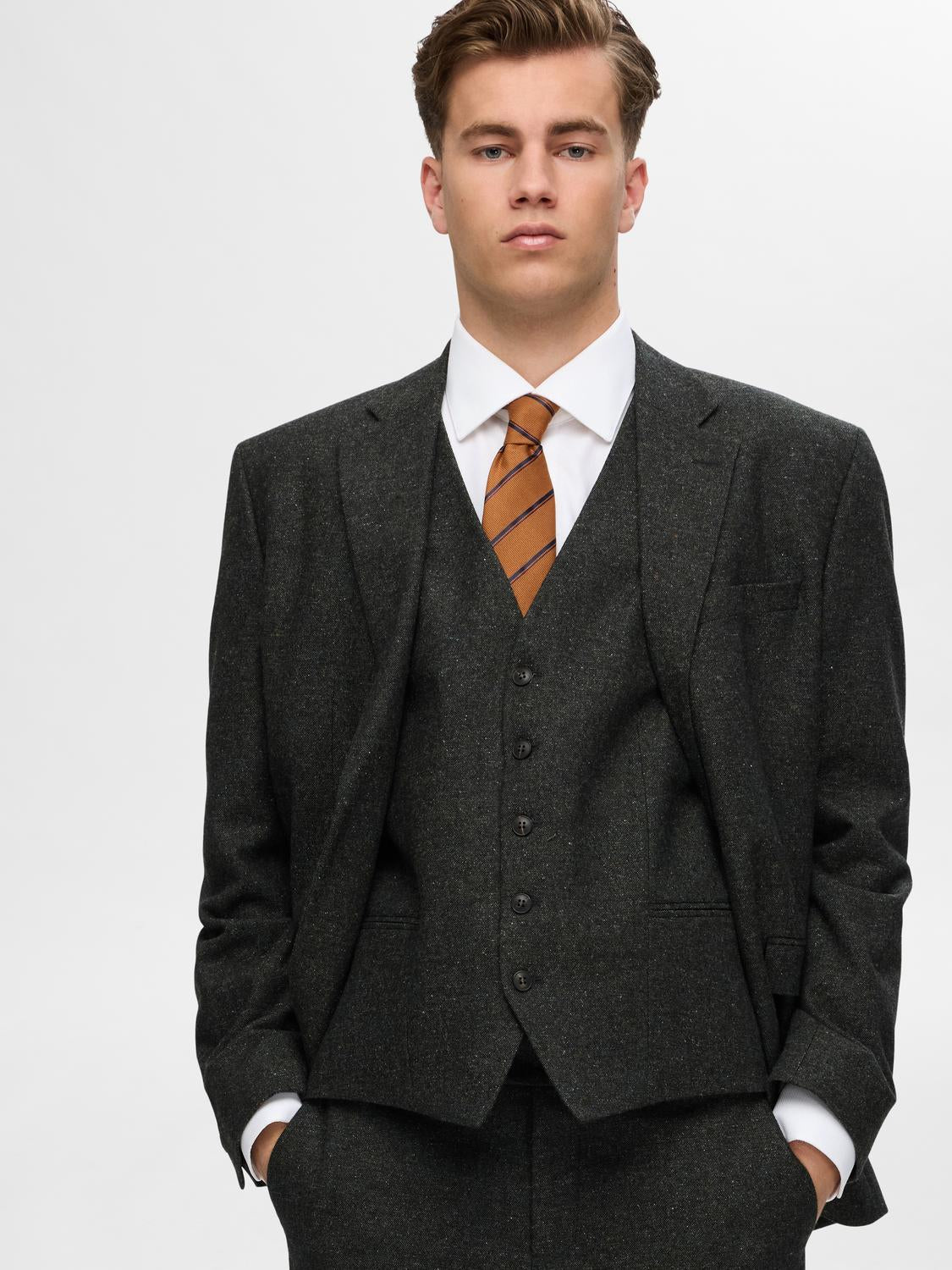 White Regular Fit Non-Iron Shirt